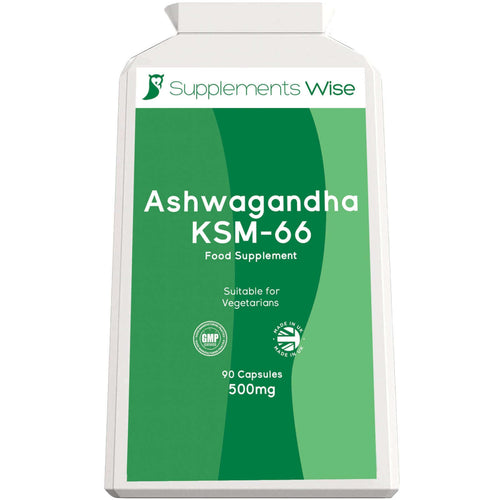 Ashwagandha KSM-66 Capsules 500mg | 90 Capsules | UK Made