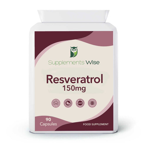 Resveratrol Capsules 150mg | 90 Capsules | Trans-Resveratrol
