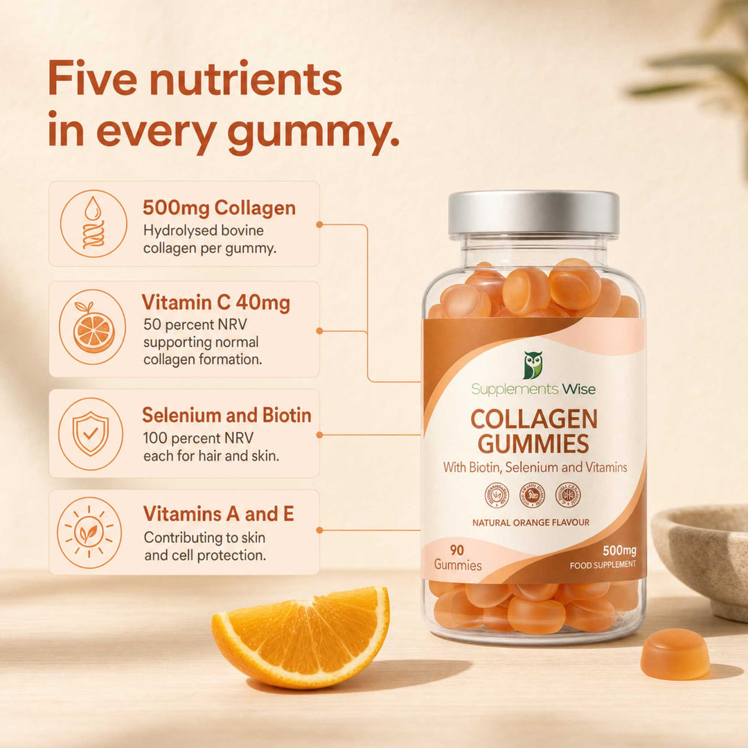 Collagen Complex 90 Gummies Natural Orange Flavour