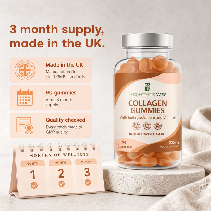 Collagen Complex 90 Gummies Natural Orange Flavour