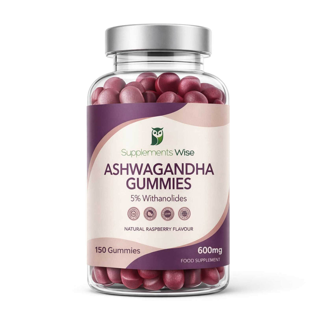 Ashwagandha Gummies 150 x 600mg Natural Raspberry Flavour