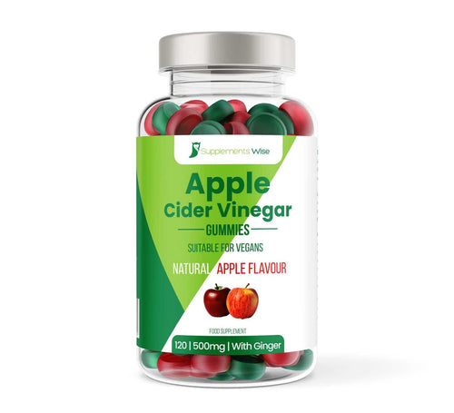 Apple Cider Vinegar Gummies 500mg | With the Mother and Ginger | 120 Gummies