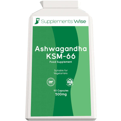 Ashwagandha KSM-66 Capsules 500mg, 90 Capsules