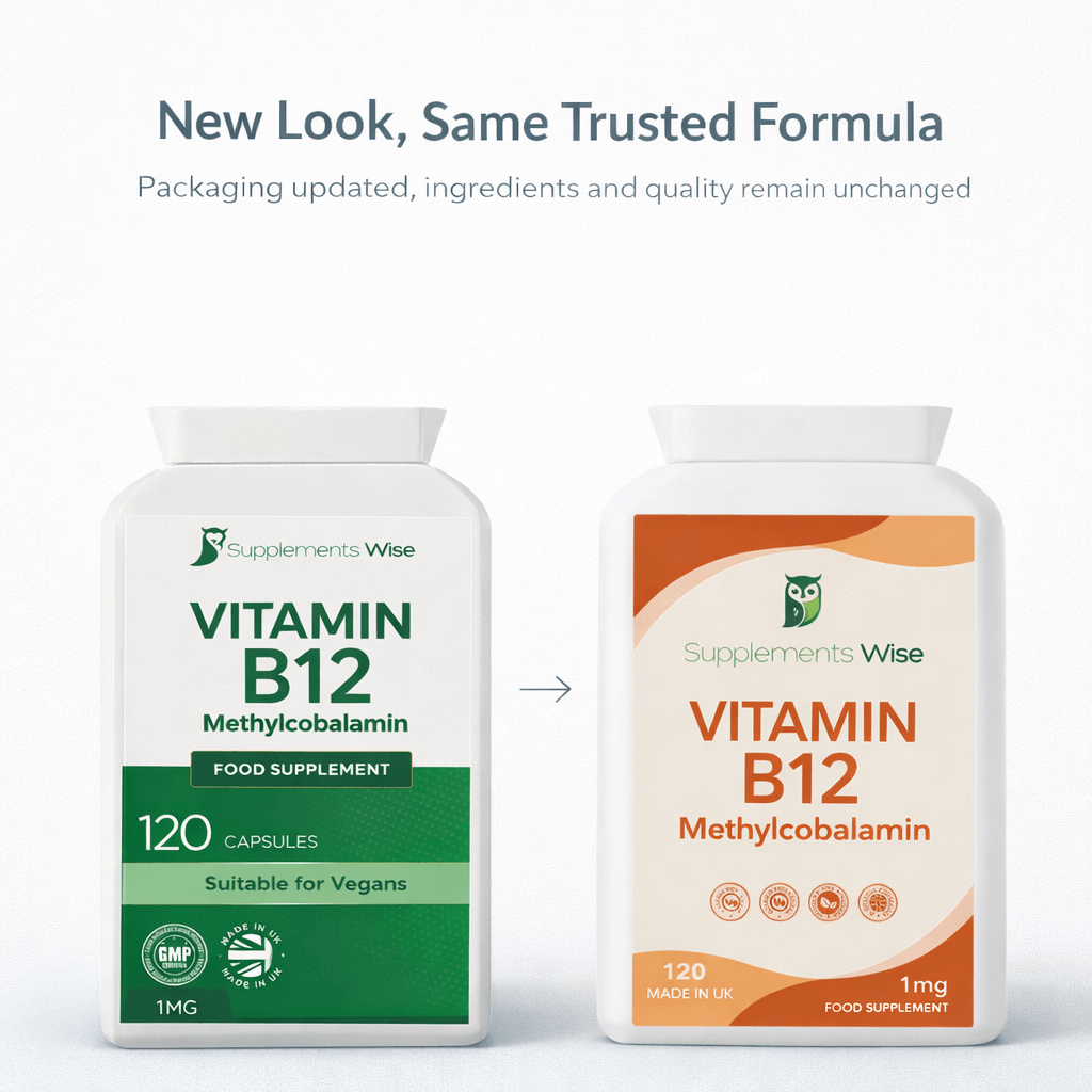 Vitamin B12 Capsules 120 x 1mg | Methylcobalamin