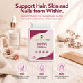 Biotin 10,000mcg Tablets | 120 Vegan Tablets | 4-Month Supply | UK Made