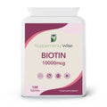 Biotin 10,000mcg Tablets | 120 Vegan Tablets | 4-Month Supply | UK Made