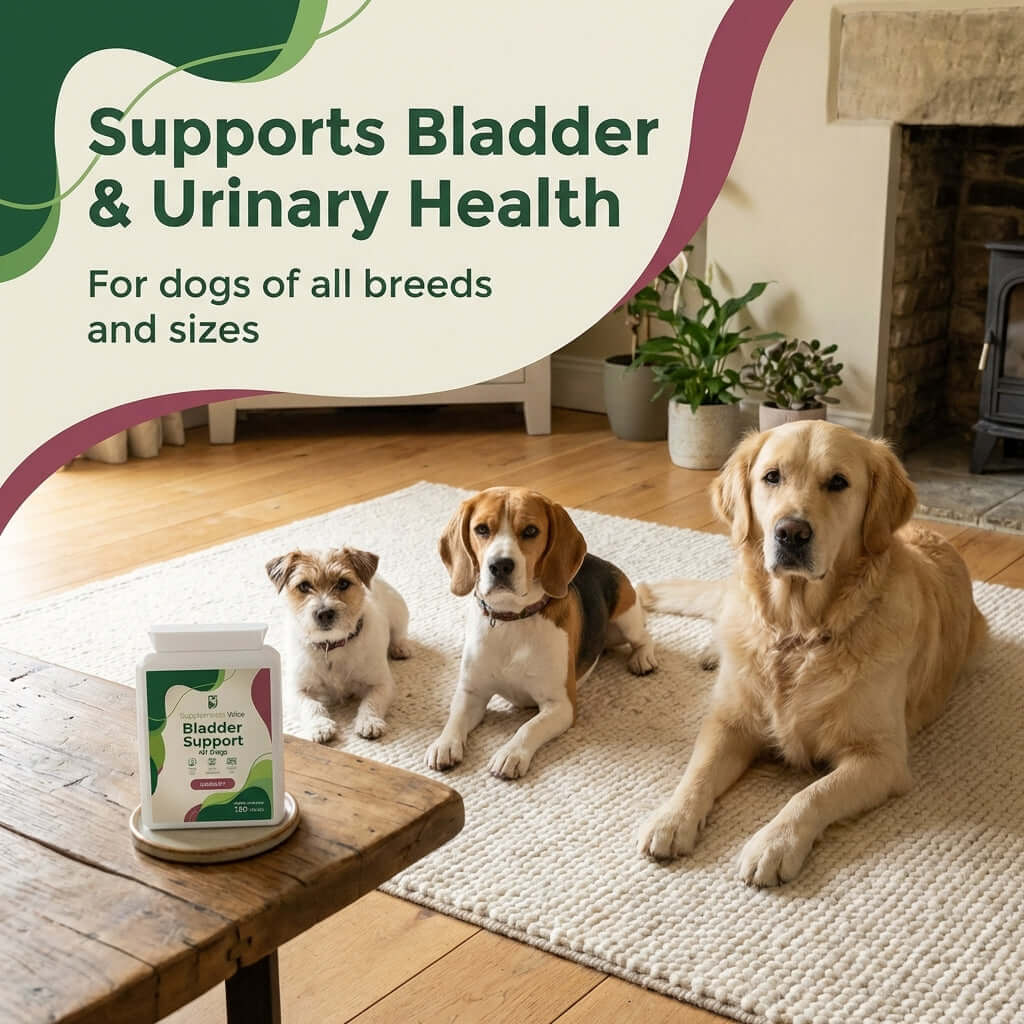 Bladder Support for Dogs – Everyday Urinary Comfort | 120 Tablets | UK Made