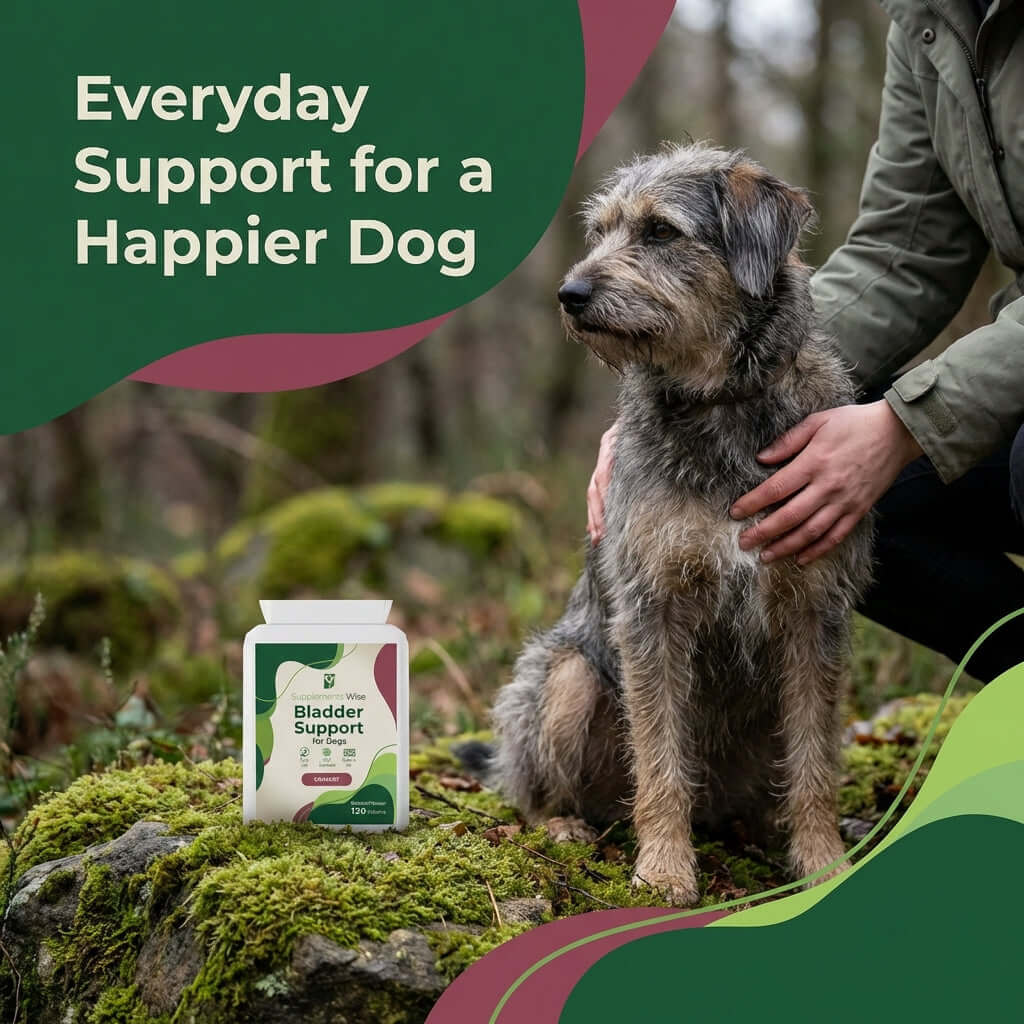 Bladder Support for Dogs – Everyday Urinary Comfort | 120 Tablets | UK Made