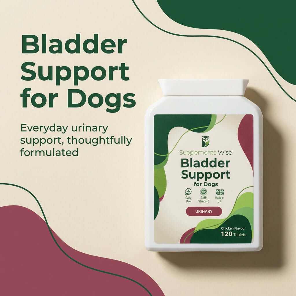 Bladder Support for Dogs – Everyday Urinary Comfort | 120 Tablets | UK Made