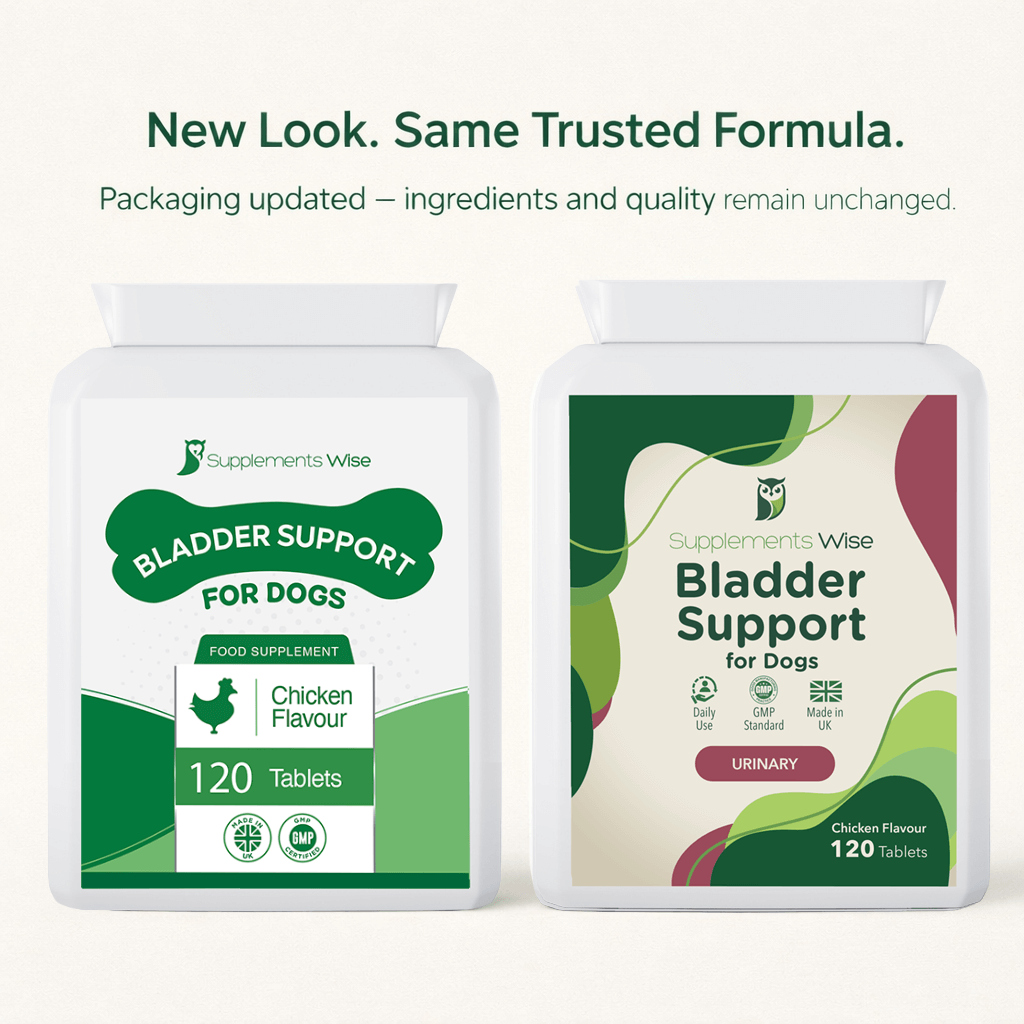 Bladder Support for Dogs – Everyday Urinary Comfort | 120 Tablets | UK Made