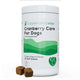 Supplements Wise Cranberry Care for Dogs supplement container with two chews on a white background