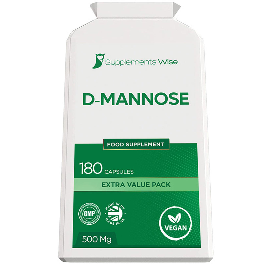 D-Mannose Capsules 180 x 500mg Value Pack