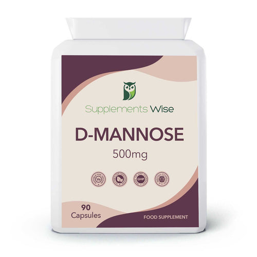 D-Mannose 500mg Capsules | 90 Vegan Capsules | UK Made