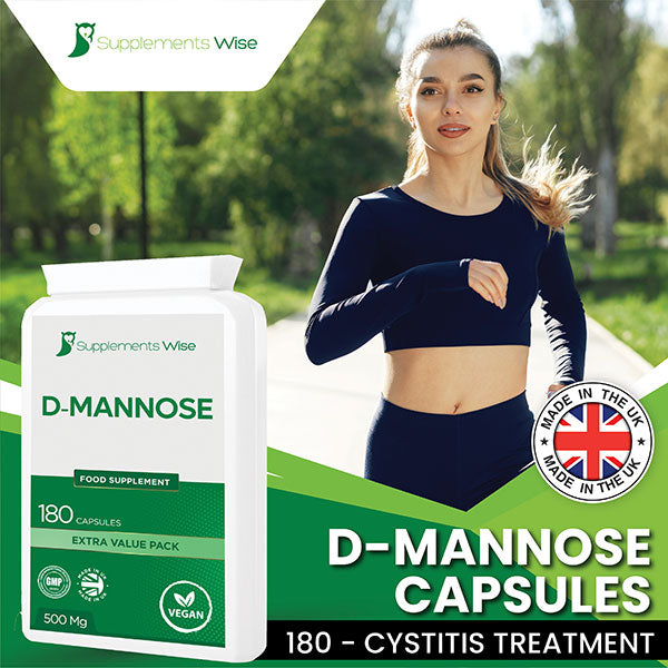 D-Mannose Capsules 180 x 500mg Value Pack