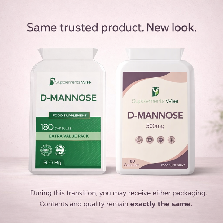 D-Mannose Capsules 180 x 500mg Value Pack