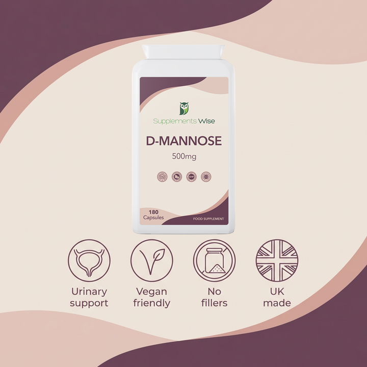 D-Mannose Capsules 180 x 500mg Value Pack