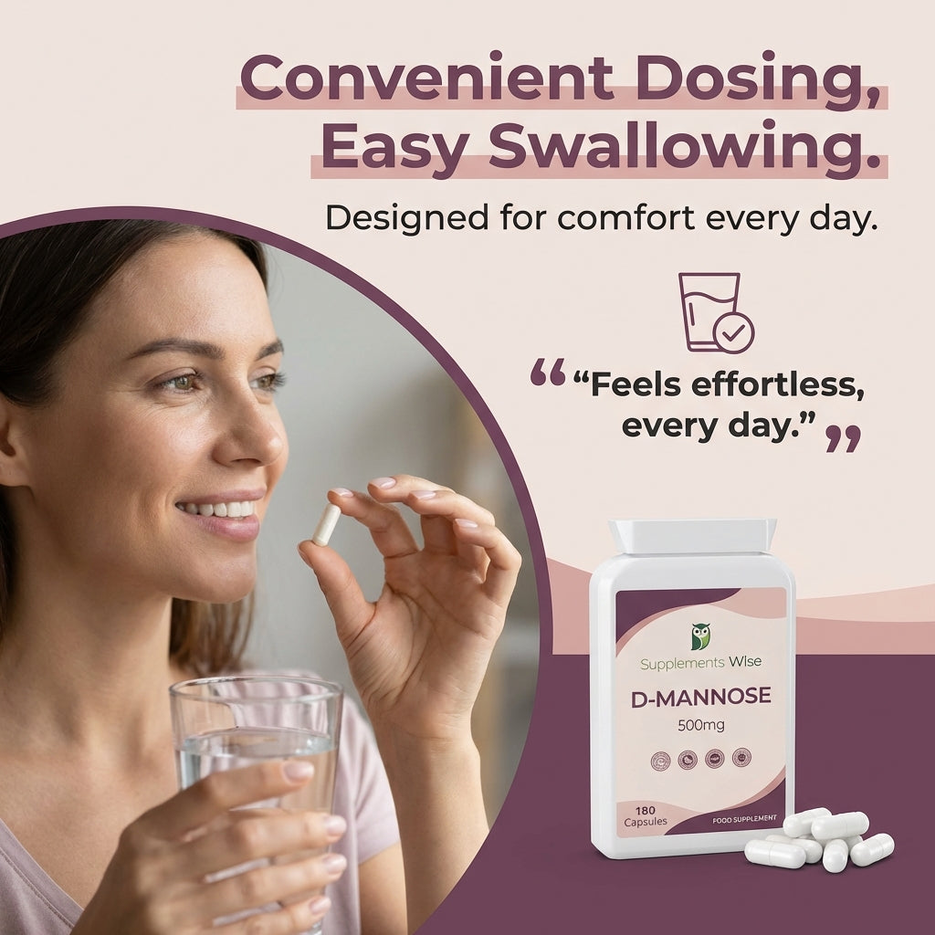 D-Mannose Capsules 180 x 500mg Value Pack