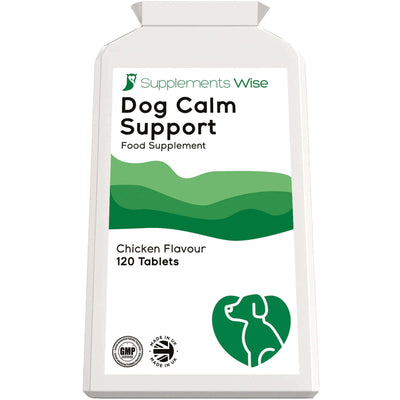 Dog Calming Tablets 120 chicken flavour bottle