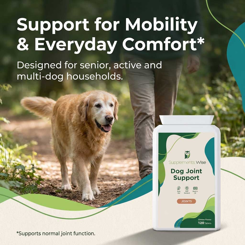 Dog Joint Support Tablets – Daily Joint Function Support | 120 Tablets