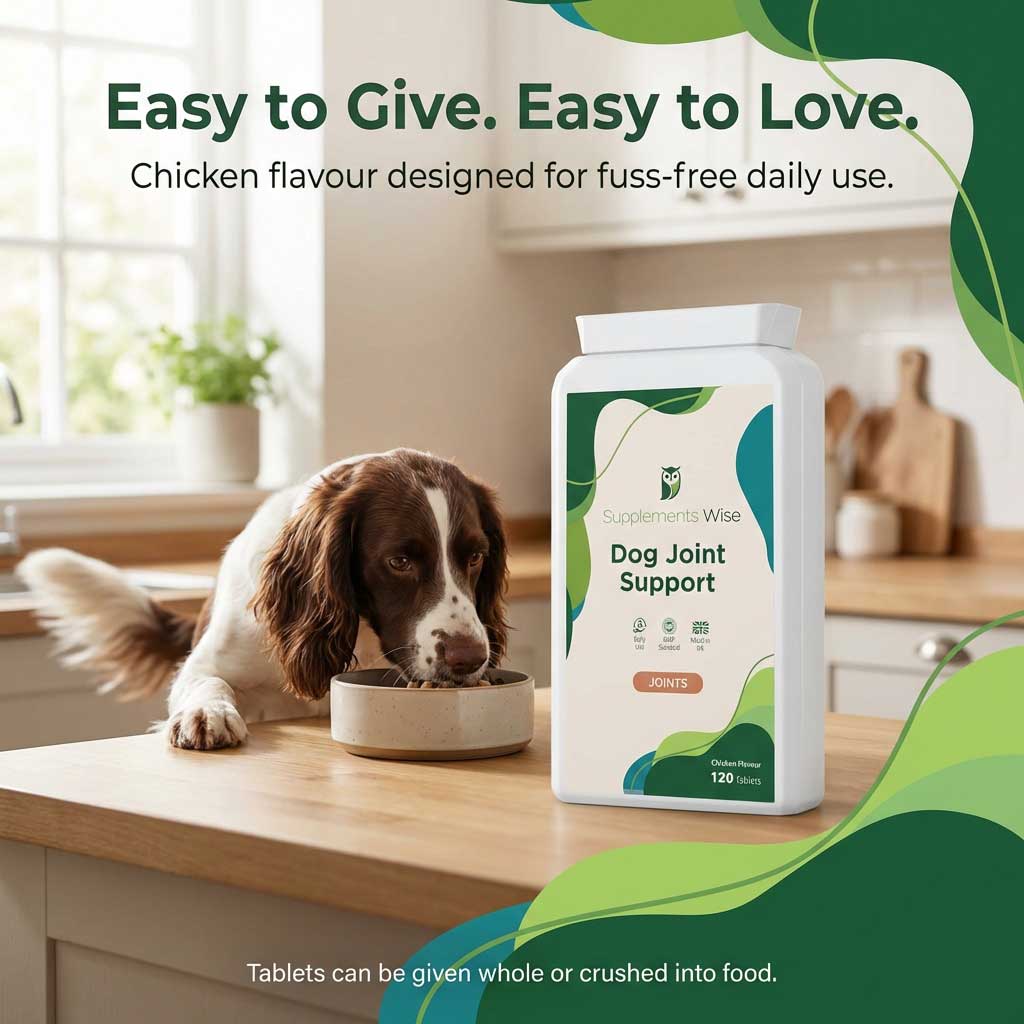 Dog Joint Support Tablets – Daily Joint Function Support | 120 Tablets