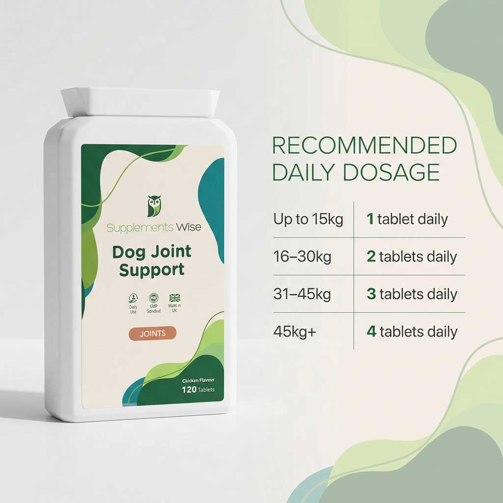 Dog Joint Support Tablets – Daily Joint Function Support | 120 Tablets