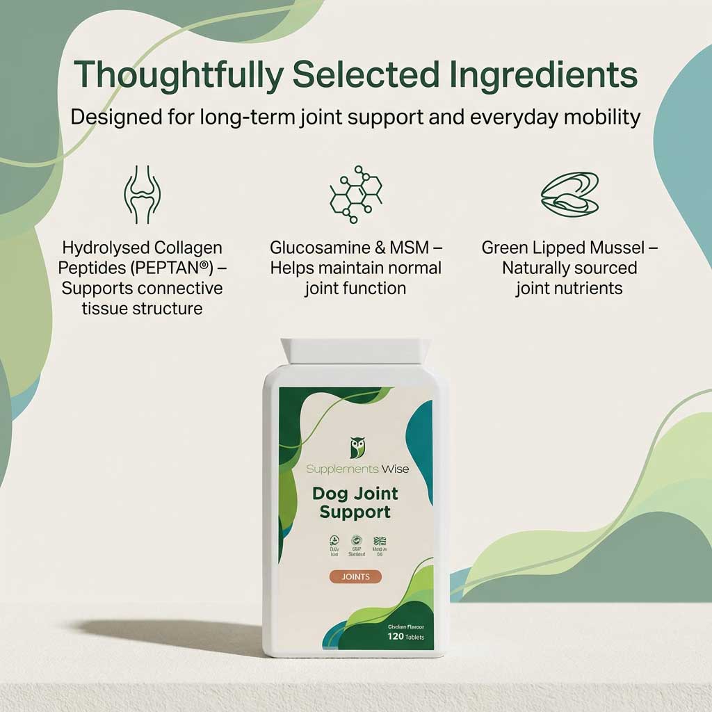 Dog Joint Support Tablets – Daily Joint Function Support | 120 Tablets
