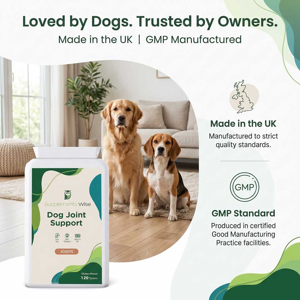 Dog Joint Support Tablets – Daily Joint Function Support | 120 Tablets