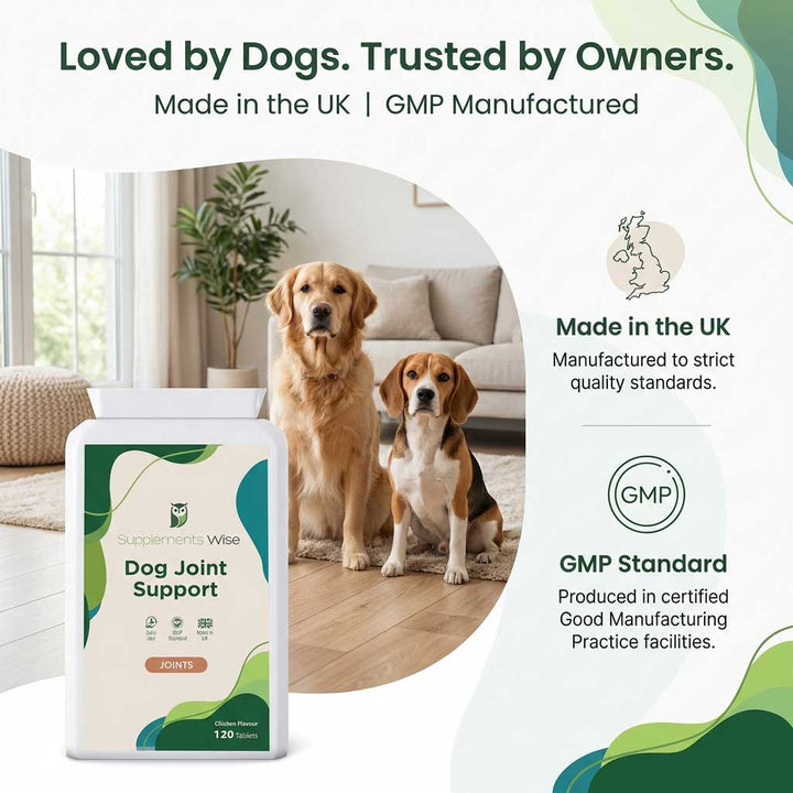 Dog Joint Support Tablets – Daily Joint Function Support | 120 Tablets