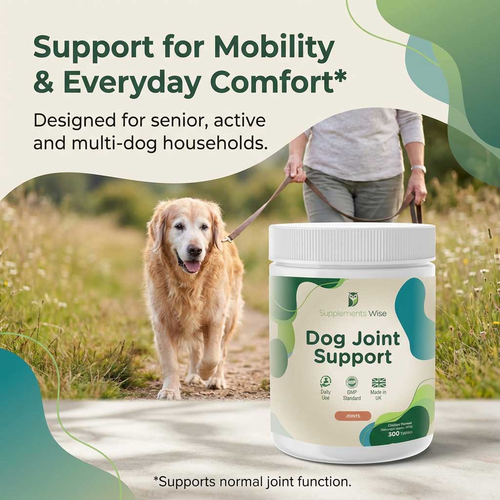 Dog Joint Support Tablets – Daily Joint Function Support | 300 Tablets
