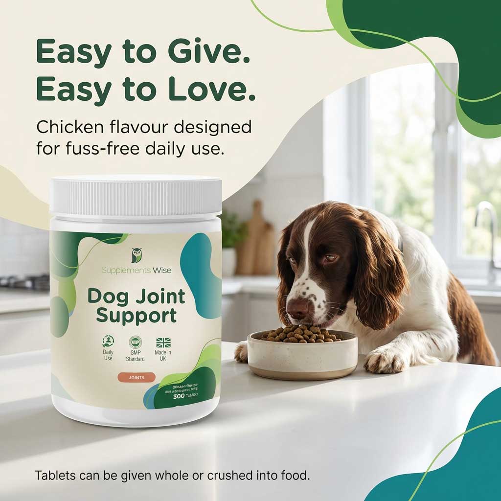 Dog Joint Support Tablets – Daily Joint Function Support | 300 Tablets