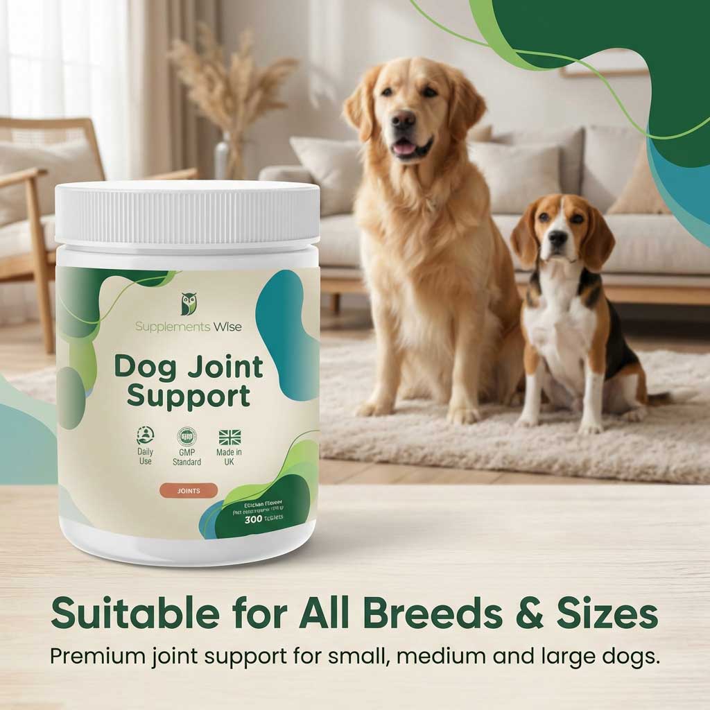 Dog Joint Support Tablets – Daily Joint Function Support | 300 Tablets