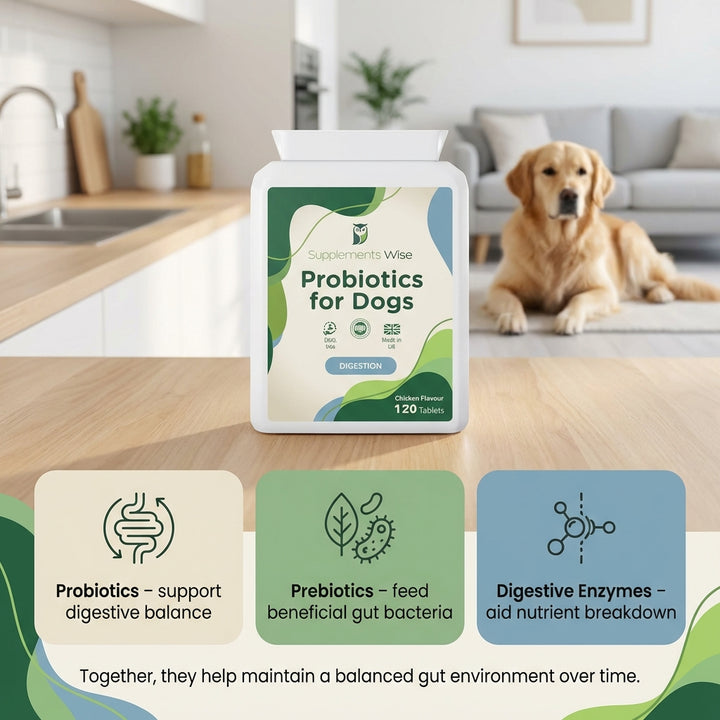 Probiotics For Dogs 120 Chicken Flavour Tablets