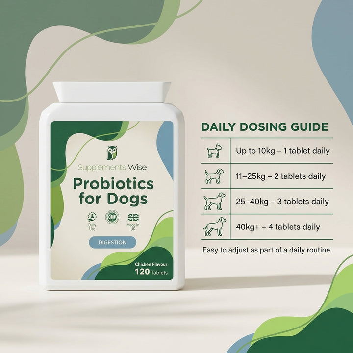 Probiotics For Dogs 120 Chicken Flavour Tablets