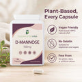 D-Mannose 500mg Capsules | 90 Vegan Capsules | UK Made