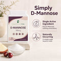 D-Mannose 500mg Capsules | 90 Vegan Capsules | UK Made