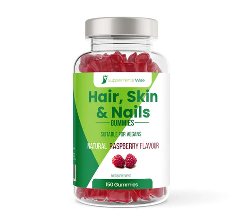 Hair, Skin and Nails Gummies 150 Natural Raspberry Flavour