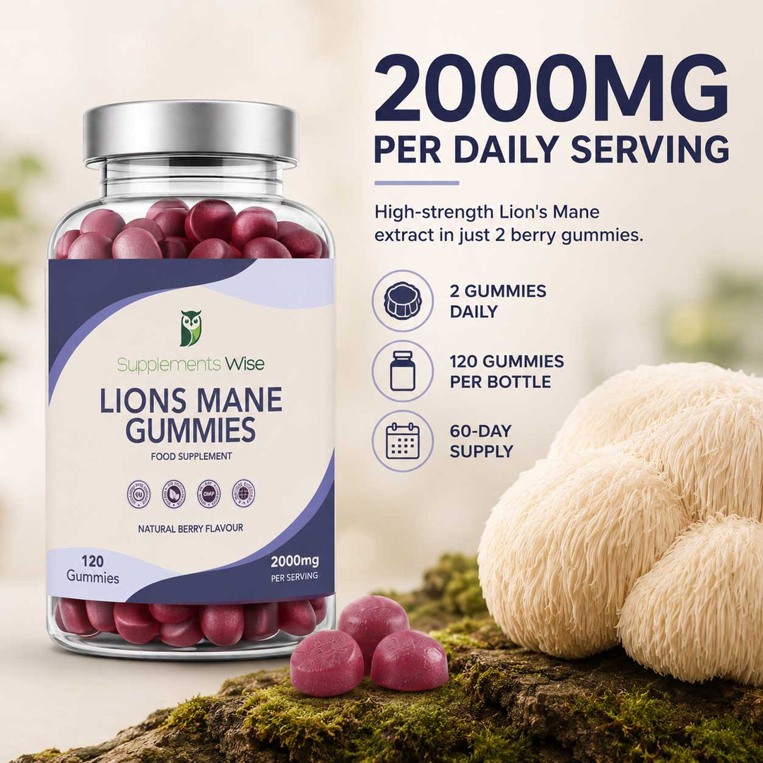 Lion's Mane Gummies | 120 Natural Berry Flavour