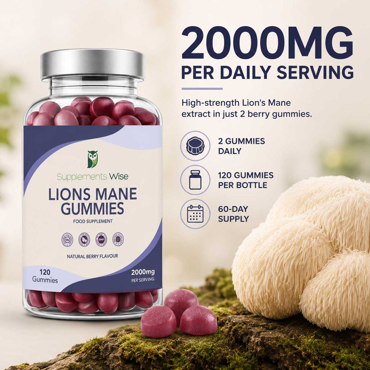Lion's Mane Gummies | 120 Natural Berry Flavour