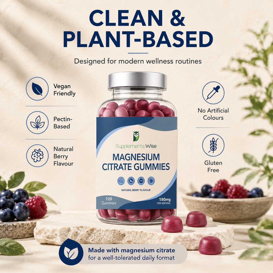 Magnesium Citrate Gummies | 120 | Natural Berry Flavour