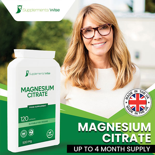 Magnesium Citrate 500mg Capsules x 120