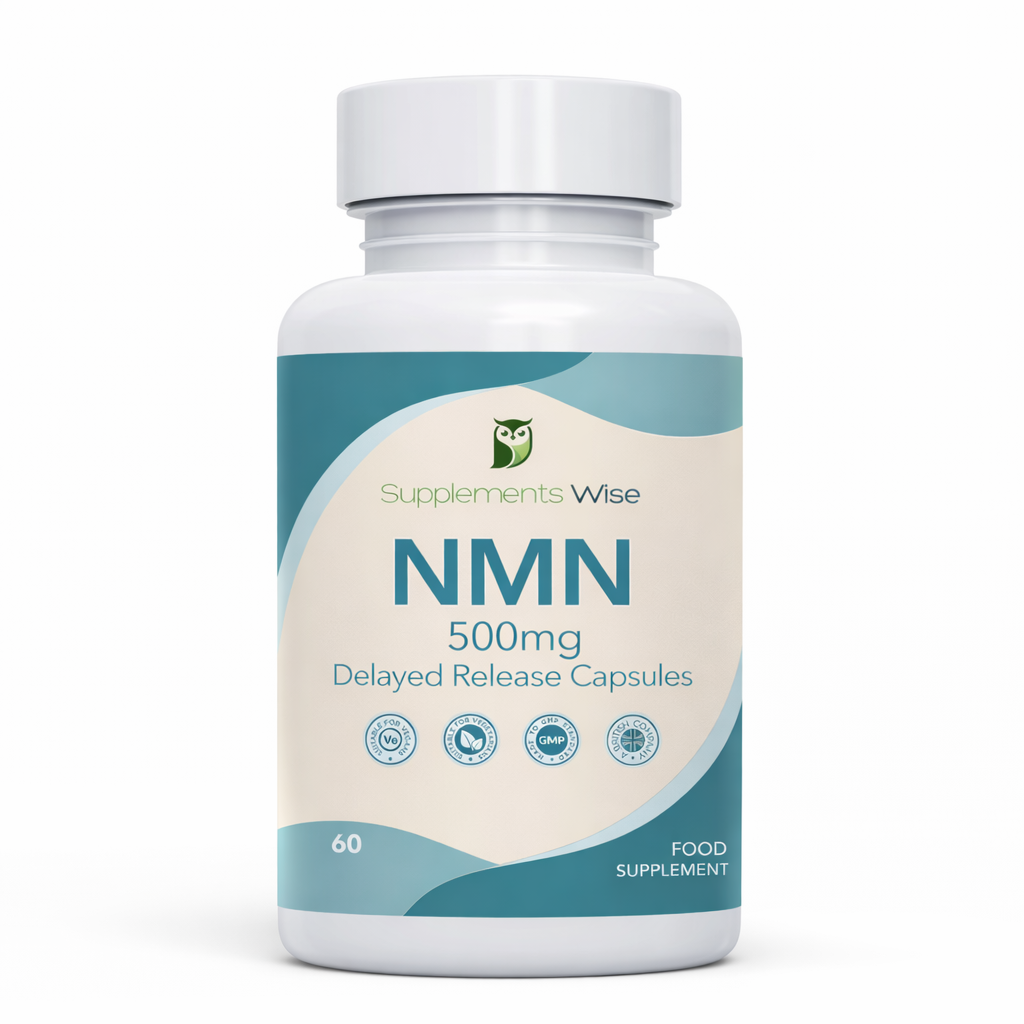NMN 500mg Capsules | 60 Delayed Release Vegan Capsules | UK Made