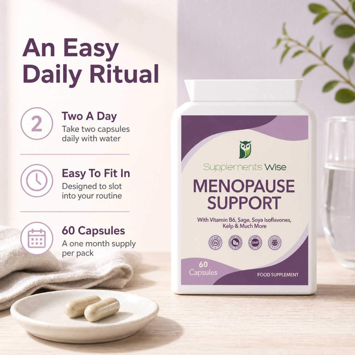 Menopause Support Capsules x 60 with Sage, Soy Isoflavones