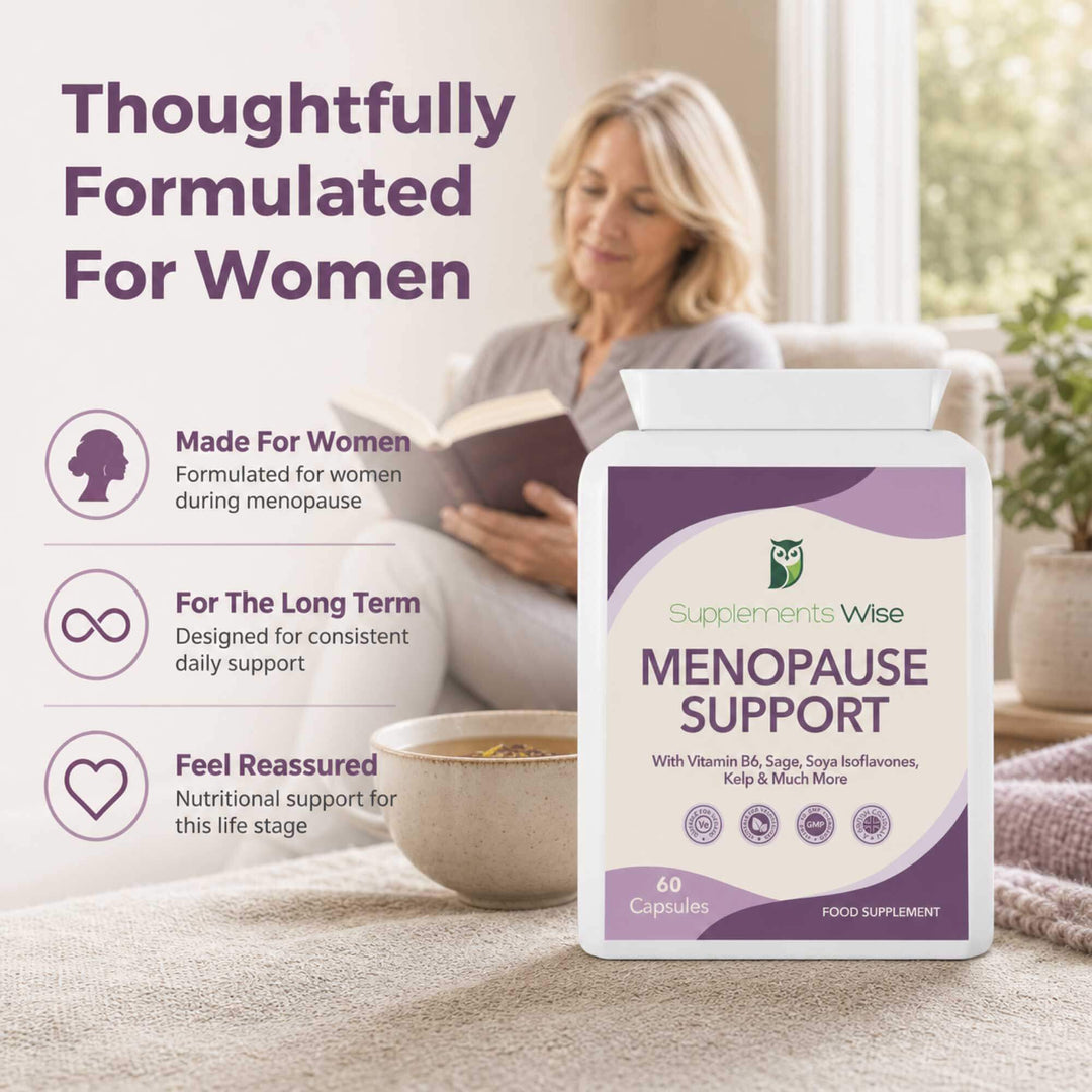 Menopause Support Capsules x 60 with Sage, Soy Isoflavones