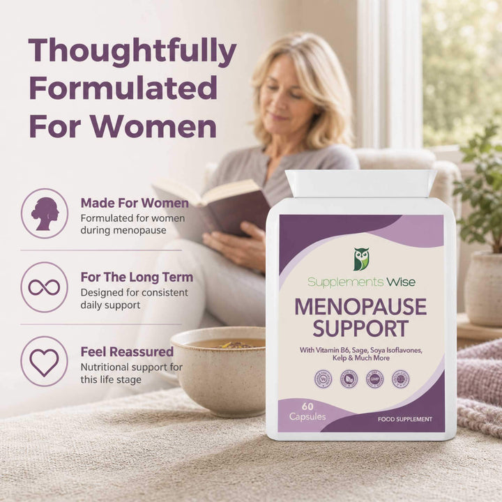 Menopause Support Capsules x 60 with Sage, Soy Isoflavones