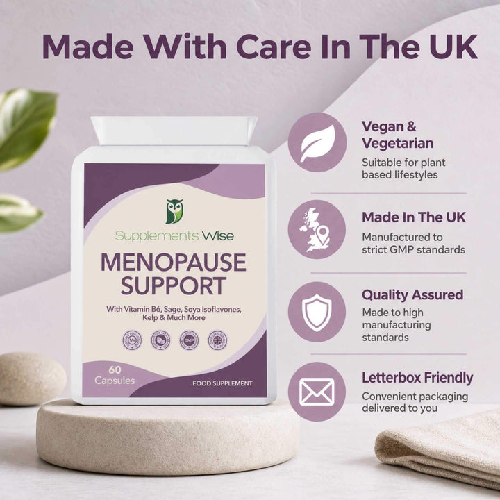 Menopause Support Capsules x 60 with Sage, Soy Isoflavones