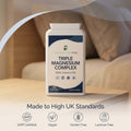 Triple Magnesium Complex 120 Capsules | 3 Forms with Vitamin B6 | UK Made