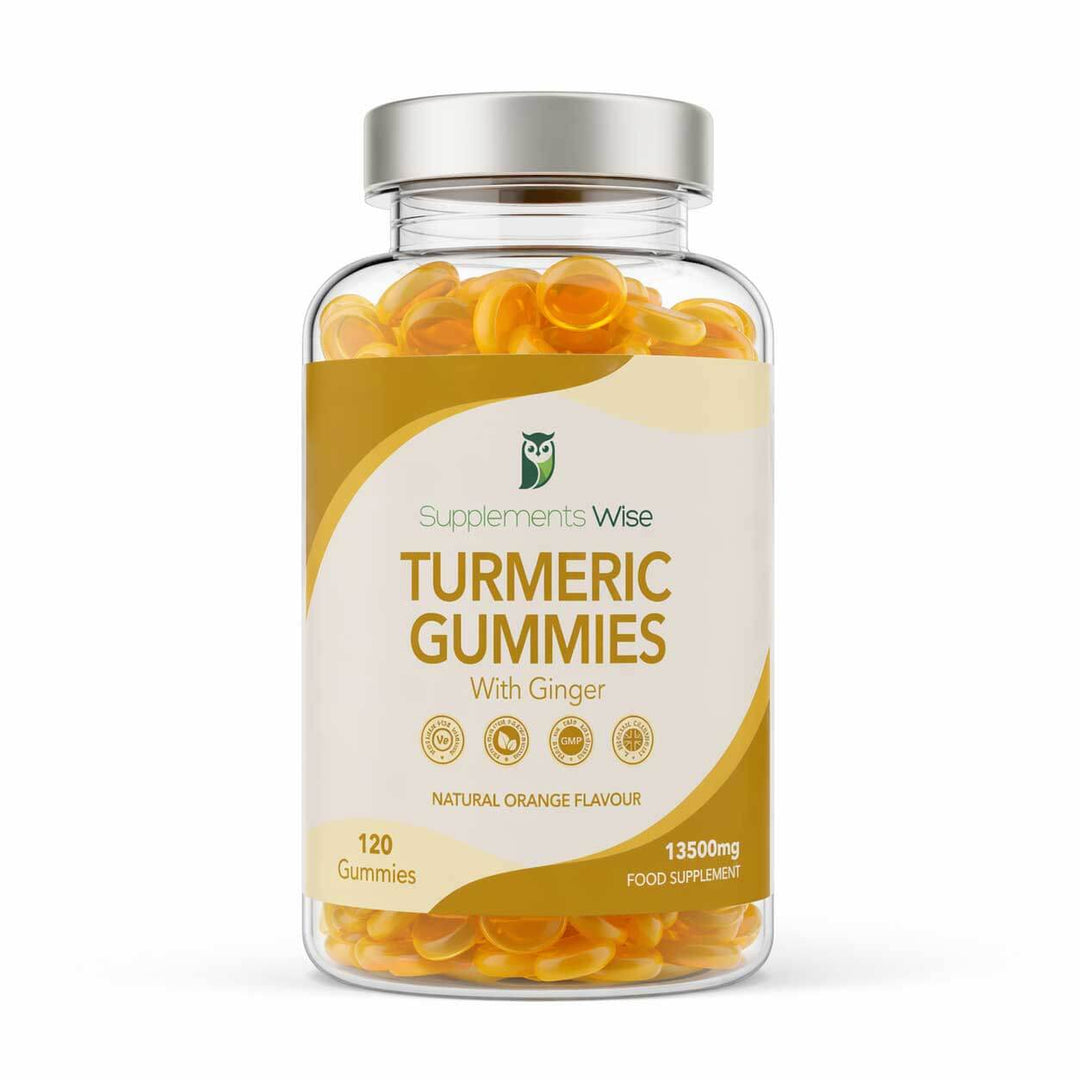 Turmeric and Ginger Gummies | 120 | Natural Orange Flavour