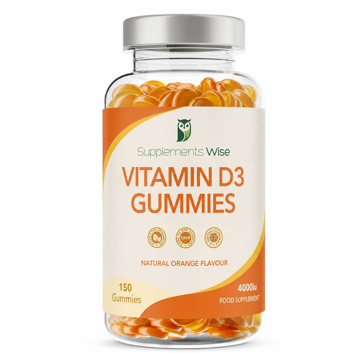 Vitamin D3 Gummies 150 x 4000iu Natural Orange Flavour